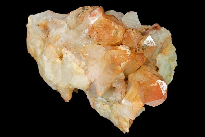 Natural, Red Quartz Crystal Cluster - Morocco #142940